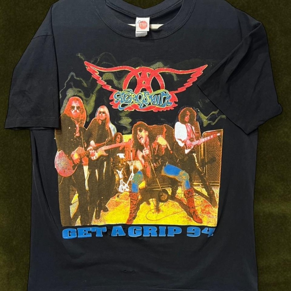 Vintage 1994 Aerosmith Get A Grip Tour Shirt - Modern Large